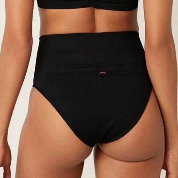 VICTORIA’S SECRET PINK SEAMLESS RIB HIGH-WAIST BIKINI BOTTOM NWT - Picture 4 of 7